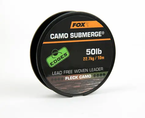 FOX Šňůrka Camo Submerge Lead Free Leaders 50lb 10m Fleck Camo