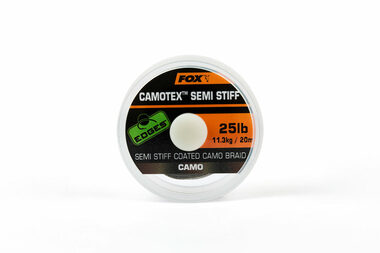 FOX Šňůrka Camotex Semi Stiff 20m 25lb