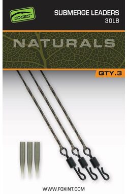 FOX Návazec Naturals Submerged Leaders 30lb 3ks