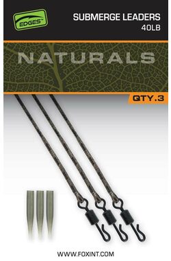 FOX Návazec Naturals Submerged Leaders 40lb 3ks