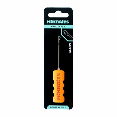 Mikbaits Boilie jehla Hard GLOW Oranžová se zobáčkem