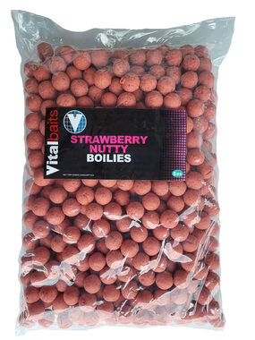 Vitalbaits Boilies Strawberry Nutty 5kg 24mm