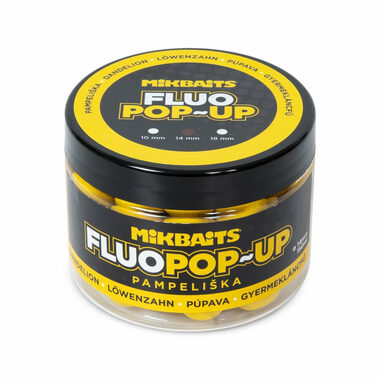 Mikbaits Plovoucí fluo boilie Pampeliška 150ml 14mm