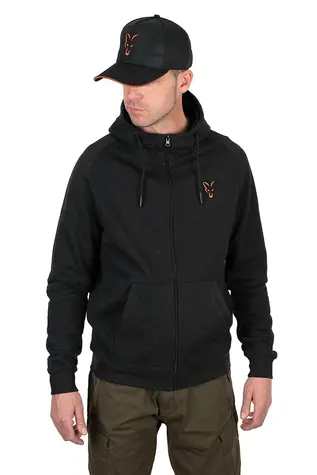 FOX Mikina Collection Black/Orange Lightweight Hoody L