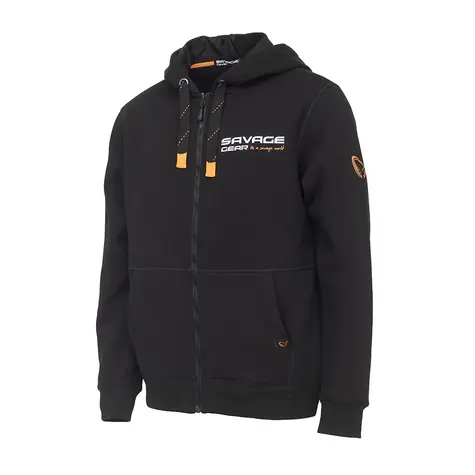 Savage Gear Mikina Urban Zip Hoodie Black Ink S