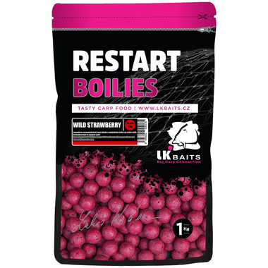 LK Baits Boilies Restart Wild Strawberry 1kg 24mm
