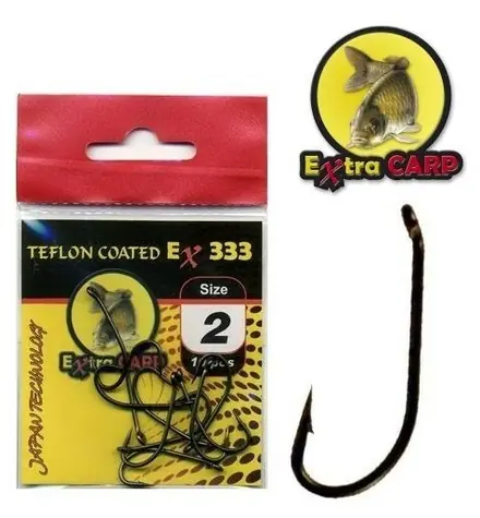 Extra Carp Háček Teflon Hooks EX 333 Velikost 8 10ks