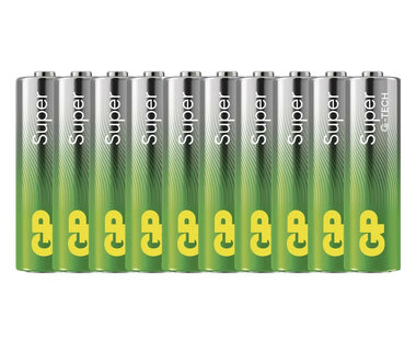 GP Alkalická baterie Super AA (LR6) 10ks