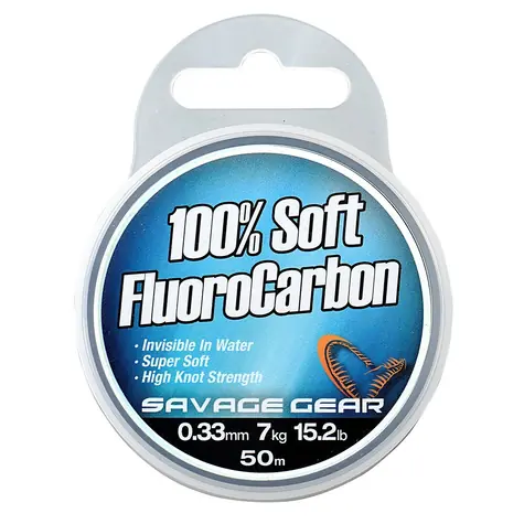 Savage Gear Vlasec Soft Fluoro Carbon 50m 0,33mm 7kg 15,2lb