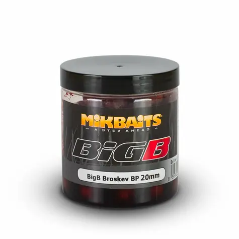 Mikbaits Boilies v dipu BiG BigB Broskev Black pepper 250ml 20mm