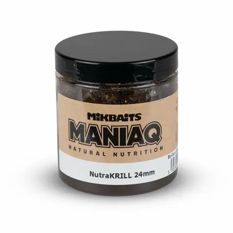 Mikbaits Boilies v dipu ManiaQ NutraKRILL 250ml 24mm
