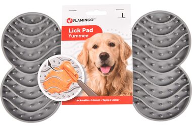 Flamingo Yummee Lízací podložka šedá / velikost L