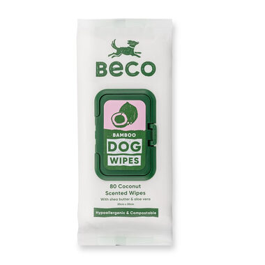 BeCoThings Beco čisticí ubrousky pro psy (neparfemované) 80ks 