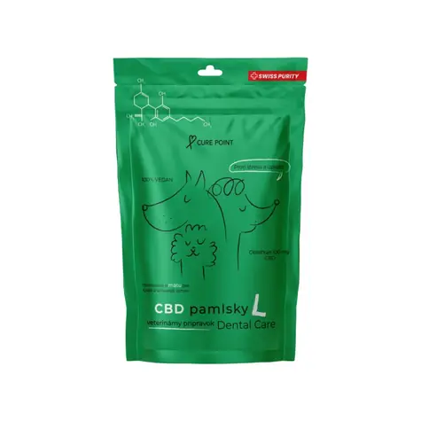 Cure Point CBD Dental Care L / Pamlsky pro psy s obsahem CBD / zdravé zuby 