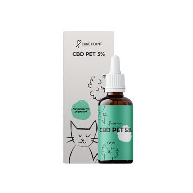 Cure Point CBD PET 5% Olej pro psy 10ml / bez příchuti 