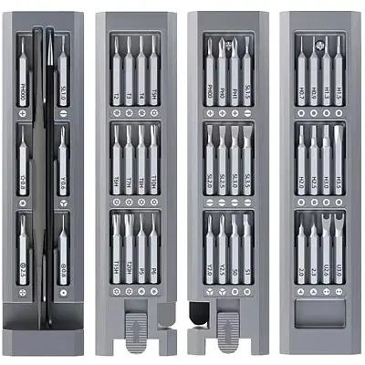 YENKEE YPT 02 Set / Precizní šroubovák s bity / 42 bitů / pinzeta / páčidlo