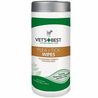 Vet's Best Utěrky proti blechám a klíšťatům / 50 ks