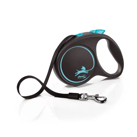 Flexi Black Design L 5m/50kg světle modrá / Vodítko