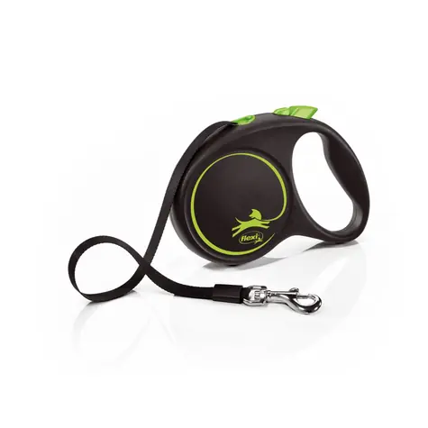Flexi Black Design M 5m/25kg zelená / Vodítko