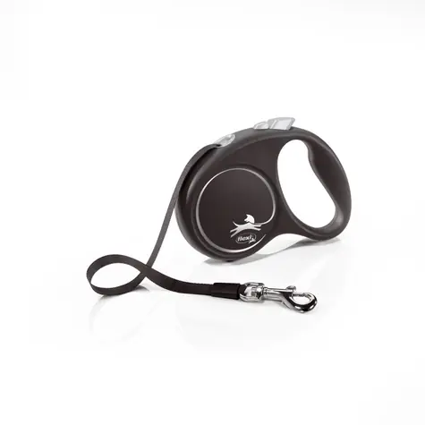 Flexi Black Design S 5m/15kg stříbrná / Vodítko