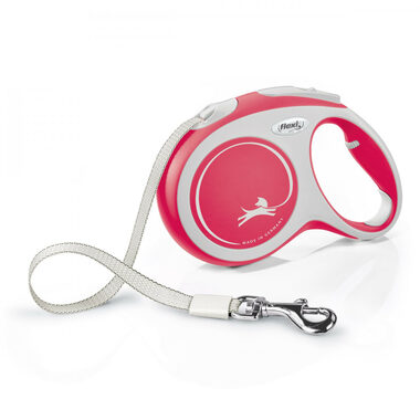 Flexi New Comfort L 5m/60kg červená / Vodítko