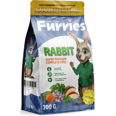 Furries Extrudované Granule Králík Adult 700g / Krmivo pro hlodavce