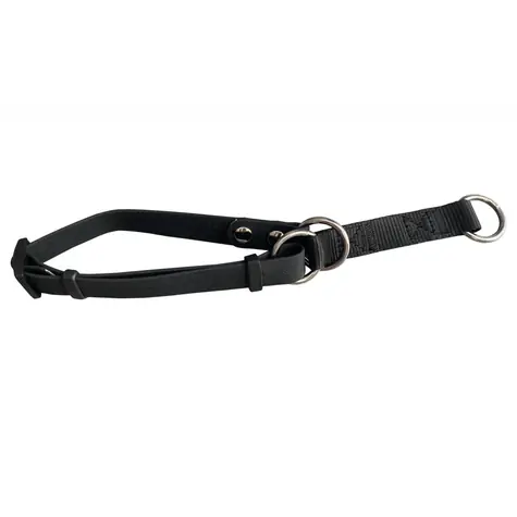 Huhubamboo Polostahovací obojek černá / Obojek pro psy / 30-54 cm