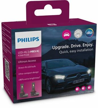Philips Ultinon Access LED HB3/4 11005 12V U2500 CX 2ks / autožárovka / patice P20d/P22d