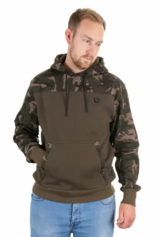 FOX Mikina Khaki/Camo Hoody XXXL