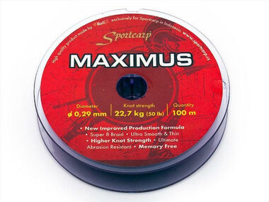 Sportcarp Šňůra odhozová Maximus 100m 0,29mm 50lb 22,7kg
