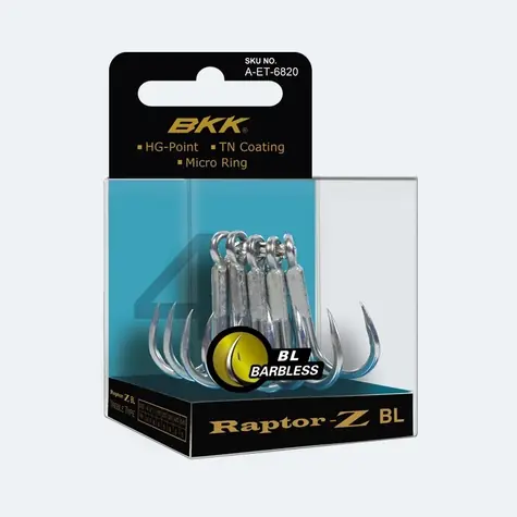 BKK Trojháček Raptor-Z Barbless Velikost 2/0 5ks