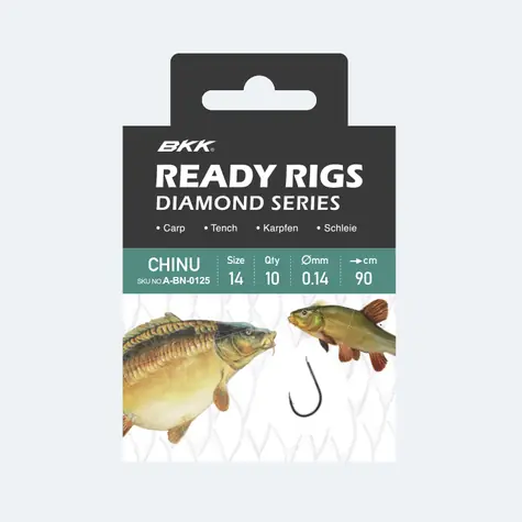 BKK Návazec Ready Rig Diamond Chinu BN Velikost 6 0,2mm 70cm 10ks