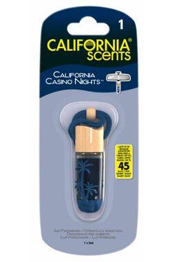 California Scents Hanging Vial California Casino Nights / Vůně do auta / 45 dnů