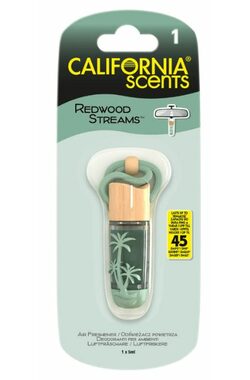 California Scents Hanging Vial Redwood Streams / Vůně do auta / Sekvoje / 45 dnů