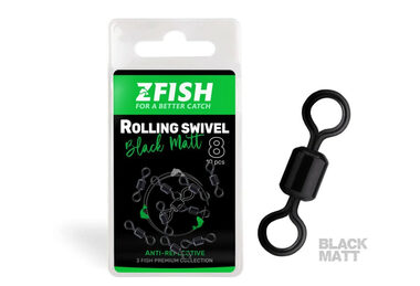 Zfish Obratlík Rolling Swivel Black Matt Velikost 8 28kg 10ks
