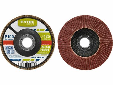 EXTOL-CRAFT Kotouč lamelový šikmý korundový P36 150 mm