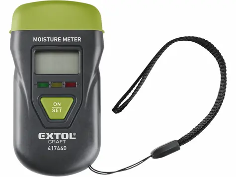 EXTOL-CRAFT Vlhkoměr materiálů / LCD / na dřevo a omítky