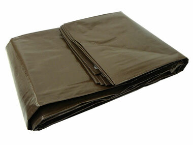 GEKO Plachta PP/PE nepromokavá extra silná hnědá 10x10 m