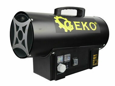 GEKO G80411 / Horkovzdušná naftová turbína s termostatem / 20000W / průtok 500 m3/h / nádrž 19L / nafta & topný olej