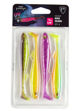 FOX Rage Gumová nástraha Slick Shad 7cm Mixed UV Colour Pack 5ks