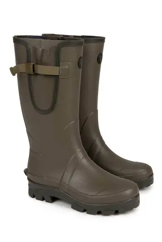 FOX Holínky Neoprene lined Camo/Khaki Rubber Boot 44 (UK10)