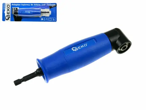GEKO Úhlový nástavec pro šroubovák & vrtačku 155mm / 1/4" / 90° 