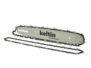 GEKO Vodící lišta pro řetězové pily a 2 řetězy 14" 3/8" 1.3mm 52z 