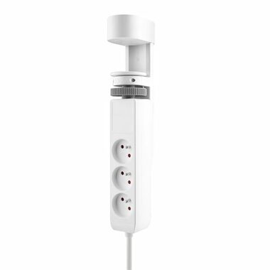 Solight 3z + USB A+C přenosné stolní zásuvky + USB rychlonabíječka 20W PD 2m bílá