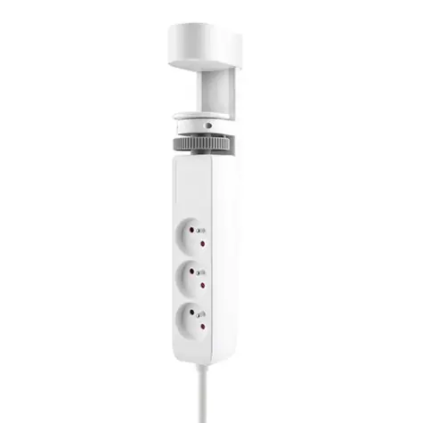 Solight 3z + USB A+C přenosné stolní zásuvky + USB rychlonabíječka 20W PD 2m bílá