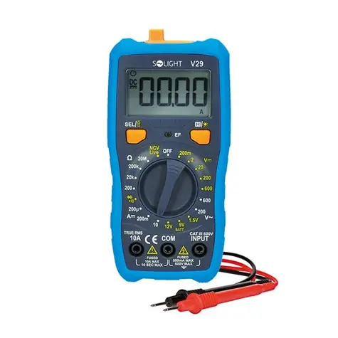 Solight V29 multimetr / max AC 600V / max. DC 600V/10A / NCV