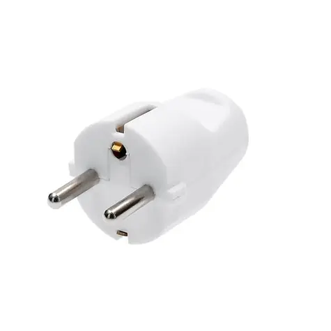 Solight P57 zástrčka přímá bílá / IP20