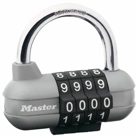 Master Lock 1520EURD / Kombinační visací zámek horizontální - šedý