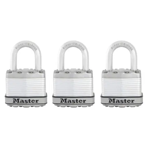 Master Lock M1EURTRI Set 3 ks titanových visacích zámků - Excell - 45mm