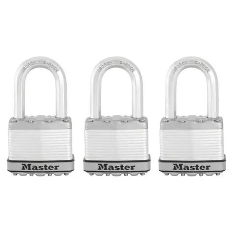 Master Lock M5EURTRILF Set 3 ks titanových visacích zámků - Excell - 50mm
